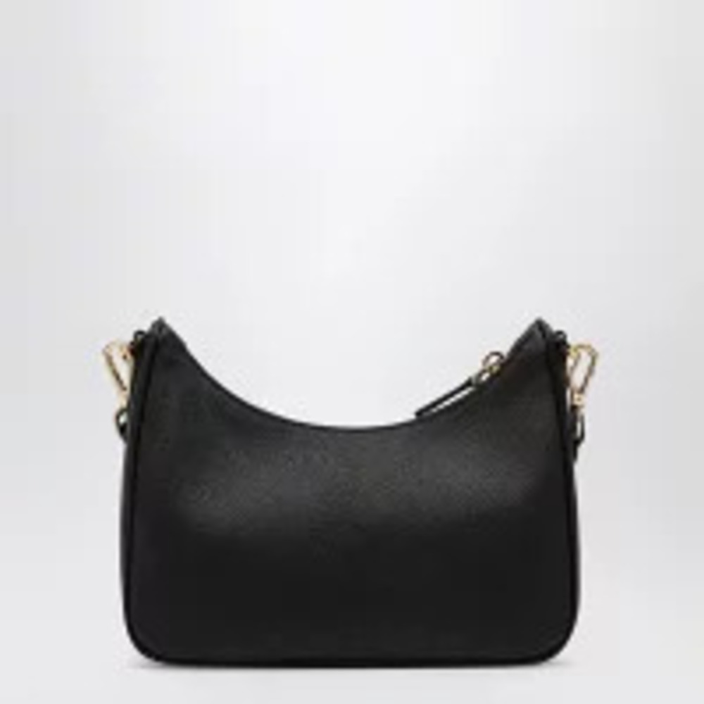 Prada Pouch Leather Bag Re Edition Black Shoulder Black